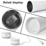 New 20oz Music Hot and Cold Stainless Steel Drink Water Bottle Speaker Tumbler Cup with LED Straight Speaker Tumblers Lid