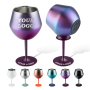 Custom Logo 14oz Stainless Steel Cup SS304 Double Wall Glass 2 in 1 Coffee Goblet Mug with Removable Base for Champagne Wine