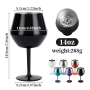 Custom Logo 14oz Stainless Steel Cup SS304 Double Wall Glass 2 in 1 Coffee Goblet Mug with Removable Base for Champagne Wine