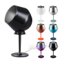 Custom Logo 14oz Stainless Steel Cup SS304 Double Wall Glass 2 in 1 Coffee Goblet Mug with Removable Base for Champagne Wine
