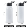 20Oz 32Oz Double Wall Sublimation Heat Press Straight Skinny Blanks Tumbler Sports Water Bottle With Handle Lids