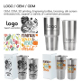 30oz Stainless Sport Water Bottle Custom Tumbler Double Walled Coffee Travel 30 oz Car Tumbler with Straw Lid