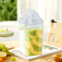New Arrival Huge Milk Carton Bottle 48oz clear Acrylic Plastic Tumbler Square Shape Drinking Cups Box