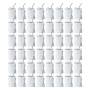 RTS Mini 3oz Stainless Steel White Sublimation Straight Tumbler Shot Glass Tumbler with Metal Straw and Keychains