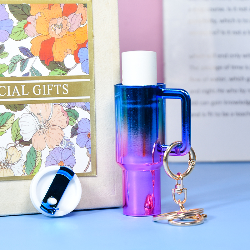 China RTS Mini 40oz Ombre Tumbler Shape with Handle Key Chain Keychain Pendant Backpack Pendant Gift