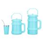 Custom Logo 40oz 50oz 64oz Outdoor portable large capacity bucket 304 stainless steel car travel water bottle with handle lid