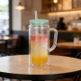 Diy Double Wall Pre-drilled Plastic Drink 20 oz Acrylic Snowglobe Snow Globe Tumbler Cup with Handle