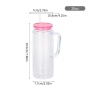 Diy Double Wall Pre-drilled Plastic Drink 20 oz Acrylic Snowglobe Snow Globe Tumbler Cup with Handle