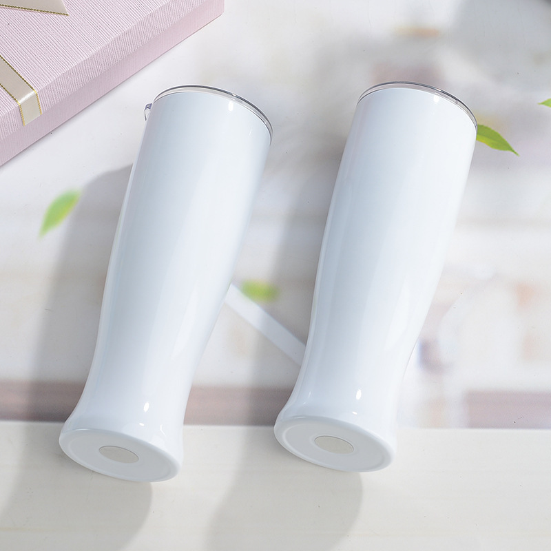 Creative 30oz Double Wall Stainless Steel Vacuum Glossy Sublimation Blanks Beer Mug Tumbler Fruit Juice Bottle Vase for Printing