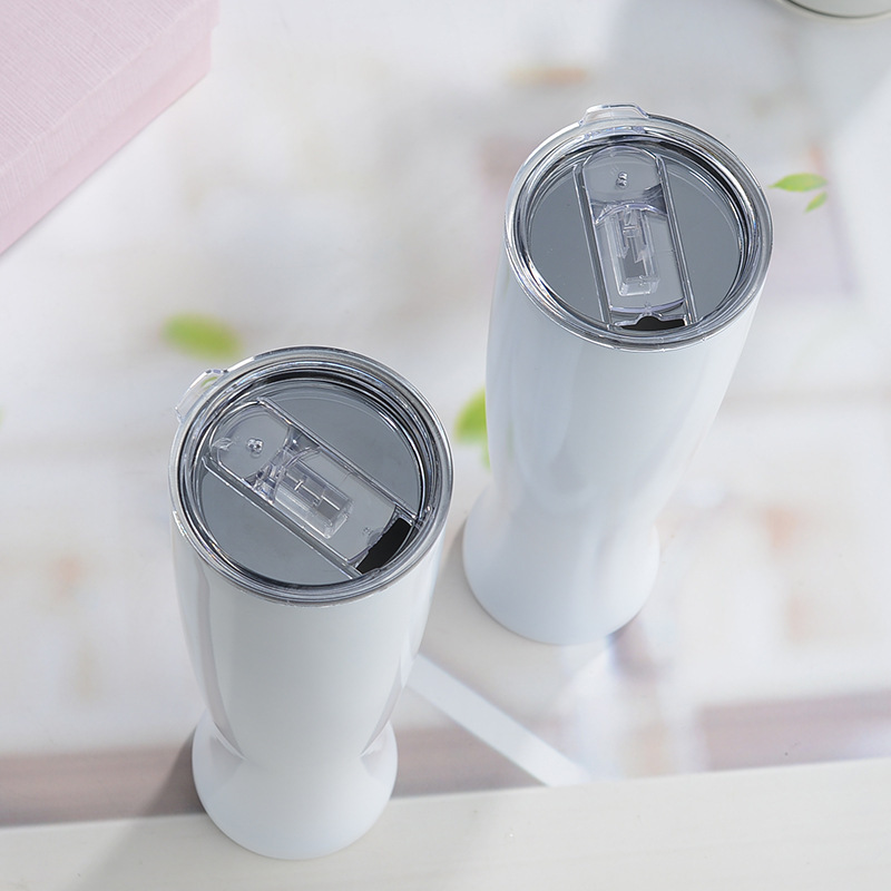 Creative 30oz Double Wall Stainless Steel Vacuum Glossy Sublimation Blanks Beer Mug Tumbler Fruit Juice Bottle Vase for Printing