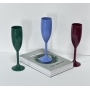 Custom 150ml Acrylic PC Wine Cup Food Grade Champagne Cup OPP Pack Disposable Colorful Acrylic Wine Glasses Goblet for Wedding