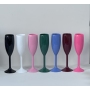 Custom 150ml Acrylic PC Wine Cup Food Grade Champagne Cup OPP Pack Disposable Colorful Acrylic Wine Glasses Goblet for Wedding