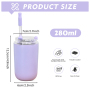 280ml 480ml Wedding Party Bar MINI Tumbler Double Wall Laser Insulated Stainless Steel Coffee Mug Cup Shot Glass for Custom Logo