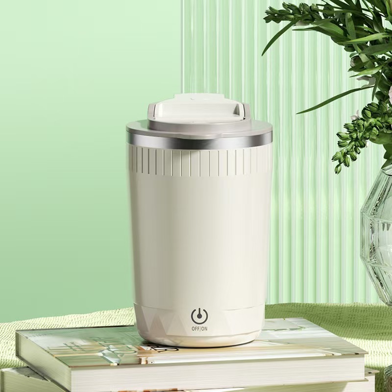 2024 New Custom Logo Stainless Steel Smart Automatic Mixing Cup Coffee Milk Magnetic Rotation Self Stirring Coffee Mug Mixer