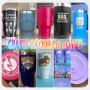 Custom 20oz 304 Stainless Steel Car Mug Powder Coated Rainbow Plated Travel Coffee Tumbler with Cute Laser Engraved Straw