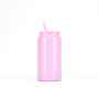 Custom 16oz Stainless Steel Tumbler SS304 Double Wall Cup BPA Free Colored Mason Sublimation Blanks Glossy Mug with Lid Straw