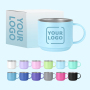 Mini Coffee Mug Insulated Handgrip Custom Mug Coffee Thermal 3.5oz 5oz Insulated Coffee Mugs Custom with Handles