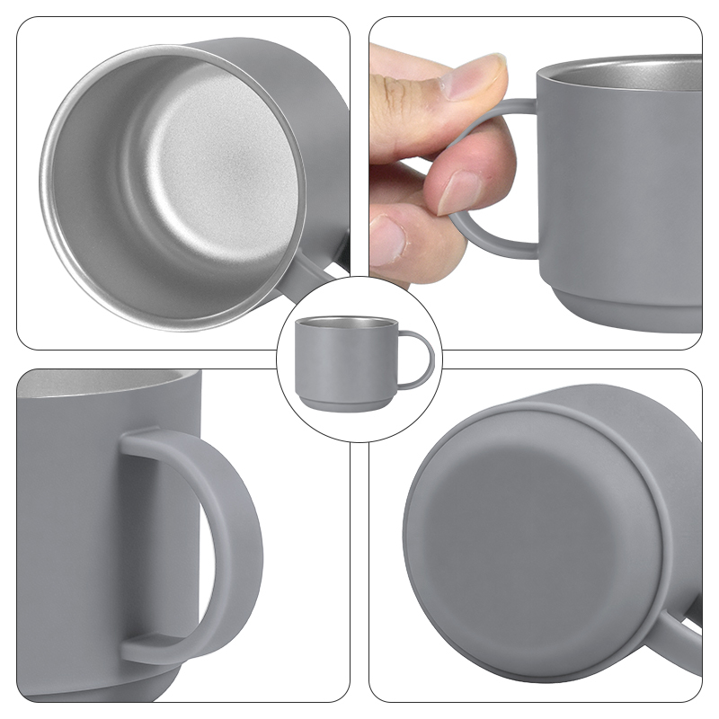 Mini Coffee Mug Insulated Handgrip Custom Mug Coffee Thermal 3.5oz 5oz Insulated Coffee Mugs Custom with Handles