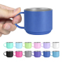 Mini Coffee Mug Insulated Handgrip Custom Mug Coffee Thermal 3.5oz 5oz Insulated Coffee Mugs Custom with Handles