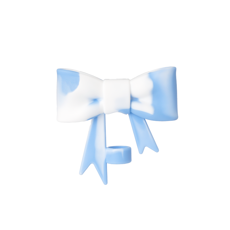 New Design 10mm Silicone Bow Straw Topper for 40oz Tumblers Reusable Cute Straw Tips Lids Protectors
