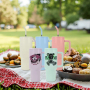 Matte Colorful 40oz Sublimation Blanks Travel Mug H3.0 Insulated Stainless Steel Tumbler with Handle Metal Straw Brush