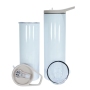 Outdoor Travel 20oz 30oz Stainless Steel Sublimation Blanks Screw Cup Threaded Water Bottle With Gray Portable Handle Lid