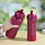 18oz 32oz Custom Laser Leak Proof Double Wall Vacuum Insulated Stainless Steel Travel Water Bottle Wide Mouth Drinking Tumbler