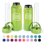 18oz 32oz Custom Laser Leak Proof Double Wall Vacuum Insulated Stainless Steel Travel Water Bottle Wide Mouth Drinking Tumbler