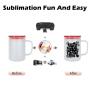 New Jelly Cup with Lids 17oz Candy Sublimation Glass Can Beer Cups Mugs with Handle and Colored Lids