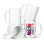 15oz Sublimation Blanks Mug White Glossy Ceramic Coffee Mug with Handle Sublimation Cups