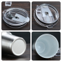 China RTS 20oz 30oz Stainless Steel Car Travel Tumbler SS304 Powder Coated Mug Ceramic Coating Interior Bottle for Laser