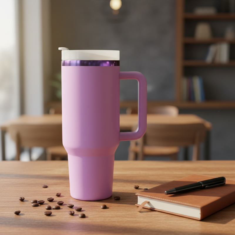 Plated Engravable Blank Steel 40 oz Powder Coated Tumblers for Laser Engraving Tumbler Cups Heavy Duty Coffee Mug