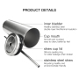 Skinny Tumbler 20oz Ice or Cold Straight Slim Tumbler, Vacuum Insulated Stainless Steel Tumbler Cup with Metal Lid Straw