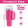 Small Pack 2pcs/ctn RTS  Stocked H2.0 40oz Powder Coated Travel Mug with Handle Stainless Steel 40 oz Tumbler