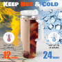 Small Pack 2pcs/ctn RTS  Stocked H2.0 40oz Powder Coated Travel Mug with Handle Stainless Steel 40 oz Tumbler