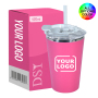 Reliable Leak-Proof Lid for Truly Hands-Free Use Plastic-Exterior Steel-Interior 420ml All Car Cup Coffee Tumbler