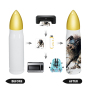 US Warehouse RTS Bullet Tumbler 25PCS/CTN 500ml Stainless Steel Sublimation Blanks Bullet Tumbler with Screw-on Gold Lid