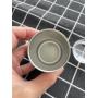 China RTS 3oz Shot Glass Tumbler White Sublimation Blanks Mini Wine Mug Stainless Steel Straight Cup with Metal Straw Clear Lid