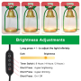 RTS US Christmas 1pcs/ctn Electric Adjustable Desk Lamp With Dimmer Candle Melt Warmer Table Lamp Candle Warmer Lamp