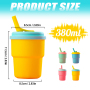 380Ml Food Grade Baby Sippy Cup Colorful Unbreakable Plastic Water Bottle Reusable Travel Coffee Tumbler Mug