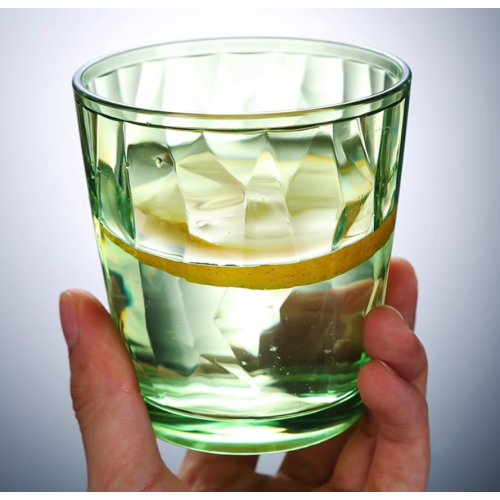 Wholesale Colored 200ml 300ml 500ml Unbreakable Premium Drink PC Acrylic Water Cup High Temperature Resistant Plastic Cup
