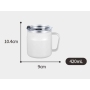 420ml 520ml Blank Stainless Steel Travel Mug Coffee Tumbler Water Bottle with Handle Custom logo Coffee Mug