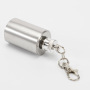 Wholesale 1oz Hip Flask Key Chain Cylinder Stainless Steel SS201 Portable Outdoor Camping Metal Wine Flask Keychain for Wine