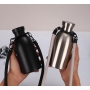 Custom Insulated Water Bottle Tumbler Double Wall Stainless Steel Outdoor Travel Thermal Drinking Bottle 350ml 500ml with Strap