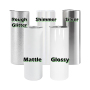 US Warehouse Stocked Stainless Steel Sublimation 20oz Sublimation Straight Glossy Matter Glitter Silver Tumbler with Straw