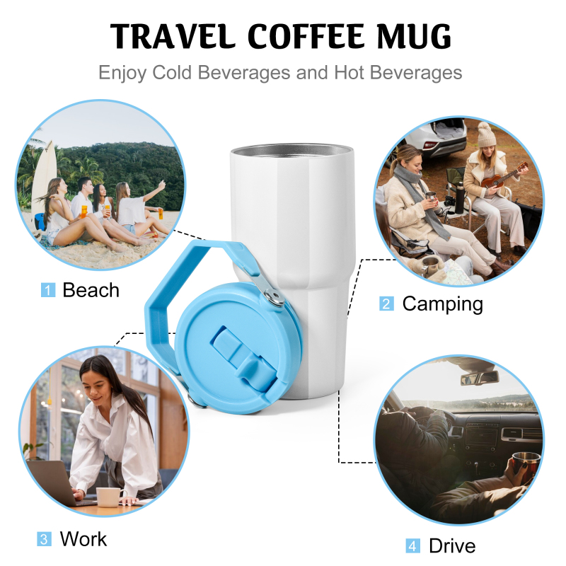 Pink Tumbler 20oz Sublimation Thermo Tumbler Travel Essential Mug Custom Mug Coffee Thermal Sublimation Mugs Bulk