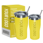 20oz 30oz Custom Logo Powder Coating Double Wall Vacuum Coffee Mug Stainless Steel Insulated Tumbler Insulated Water Bottle