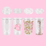 16oz clear Acrylic Double Wall Tumbler Plastic 20oz Insulated Double Wall Transparent Clear Acrylic Tumblers With Dome Lid Straw