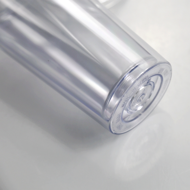 16oz clear Acrylic Double Wall Tumbler Plastic 20oz Insulated Double Wall Transparent Clear Acrylic Tumblers With Dome Lid Straw