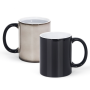 IN STOCK 11oz Hot Water Color Changed Sublimation Mugs DIY Blanks Coffee Milk Tea Ceramic Mug for Heat Transfer Pressing